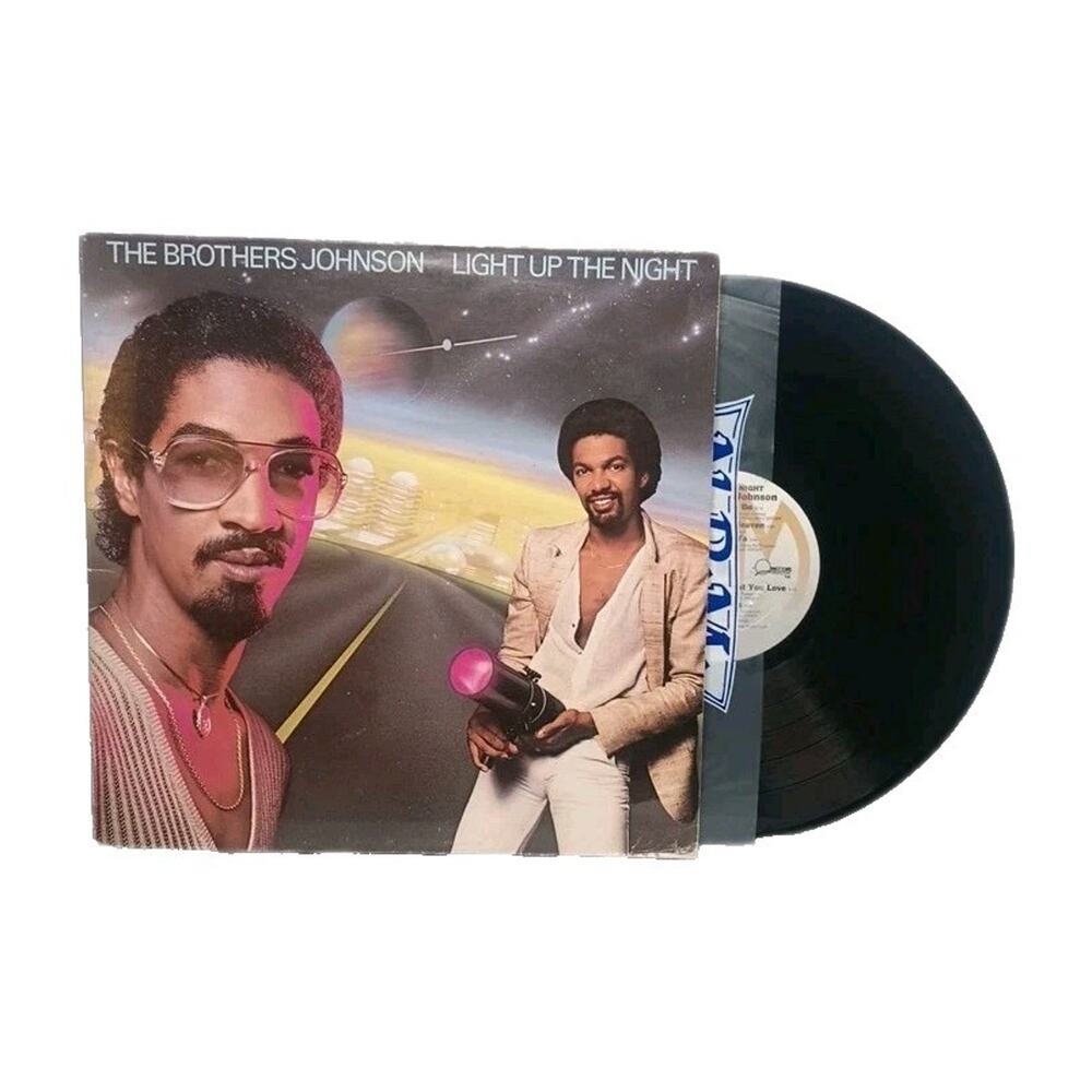 Brothers Johnson Light Up The Night 1980 Vinyl LP A&M SP-3716 Gatefold Funk Soul